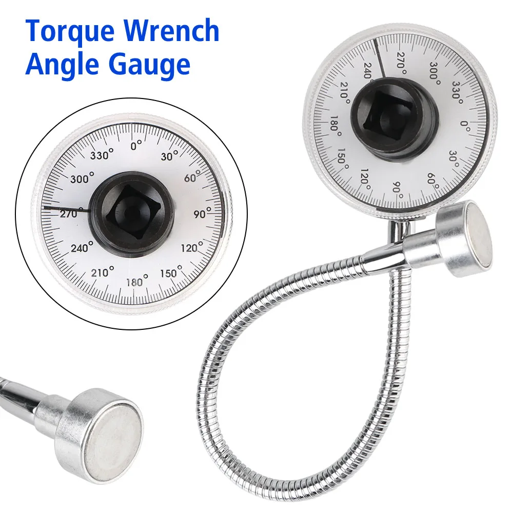 Chave de torque ajustável ferramentas manuais medidor de ângulo de torque torque escala regular torque 360 graus calibrado em graus