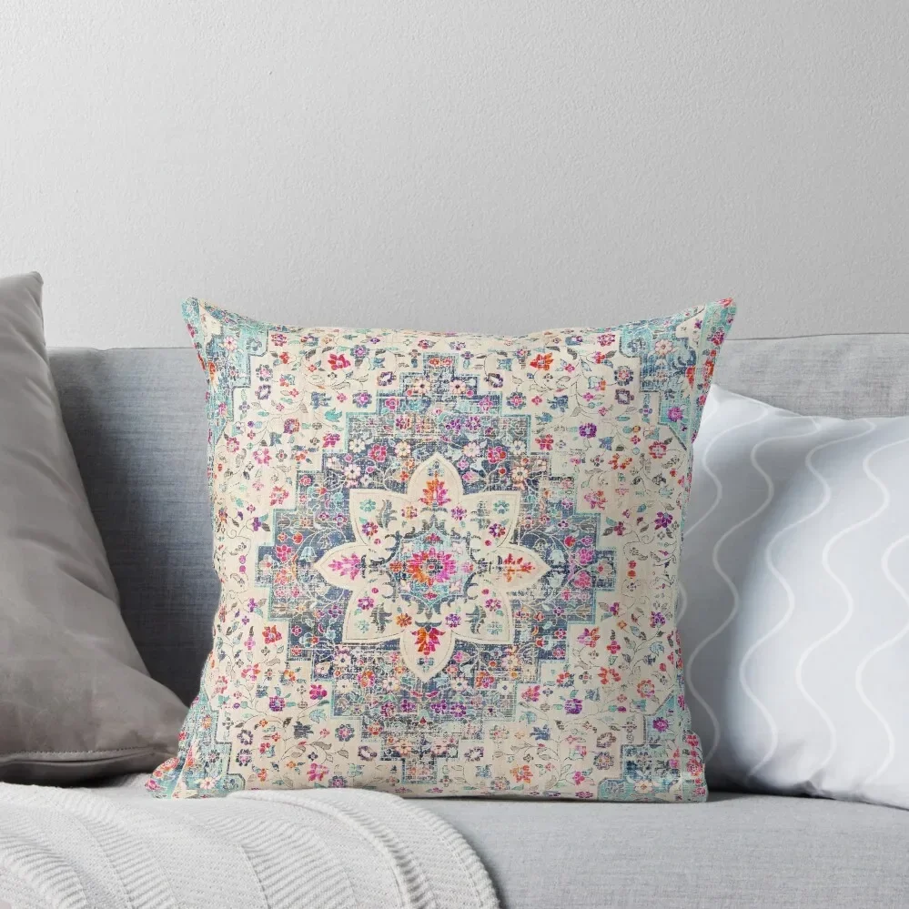 

Oriental Vintage Farmhouse Boho Traditional Floral Moroccan Style Throw Pillow Custom Cushion Photo Custom Cushion pillow