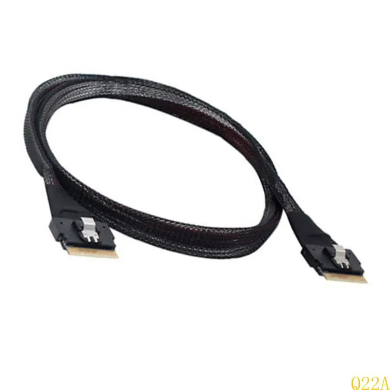Q22A 24G SLIMSAS Nội bộ SFF-8654 đến SFF-8654 8I Cáp SAS4.0 SFF-8654 8I