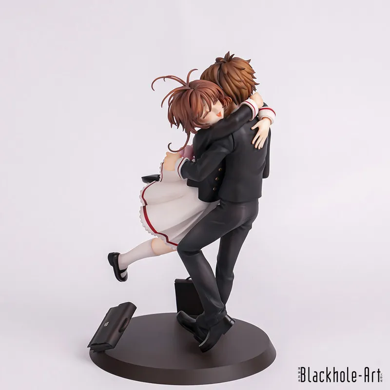 

Blackhole Art Anime Figure Sakura Syaoran Hugging Pose Version 2 Finished Pvc Collectible Statue For Anime Fans Home Decor