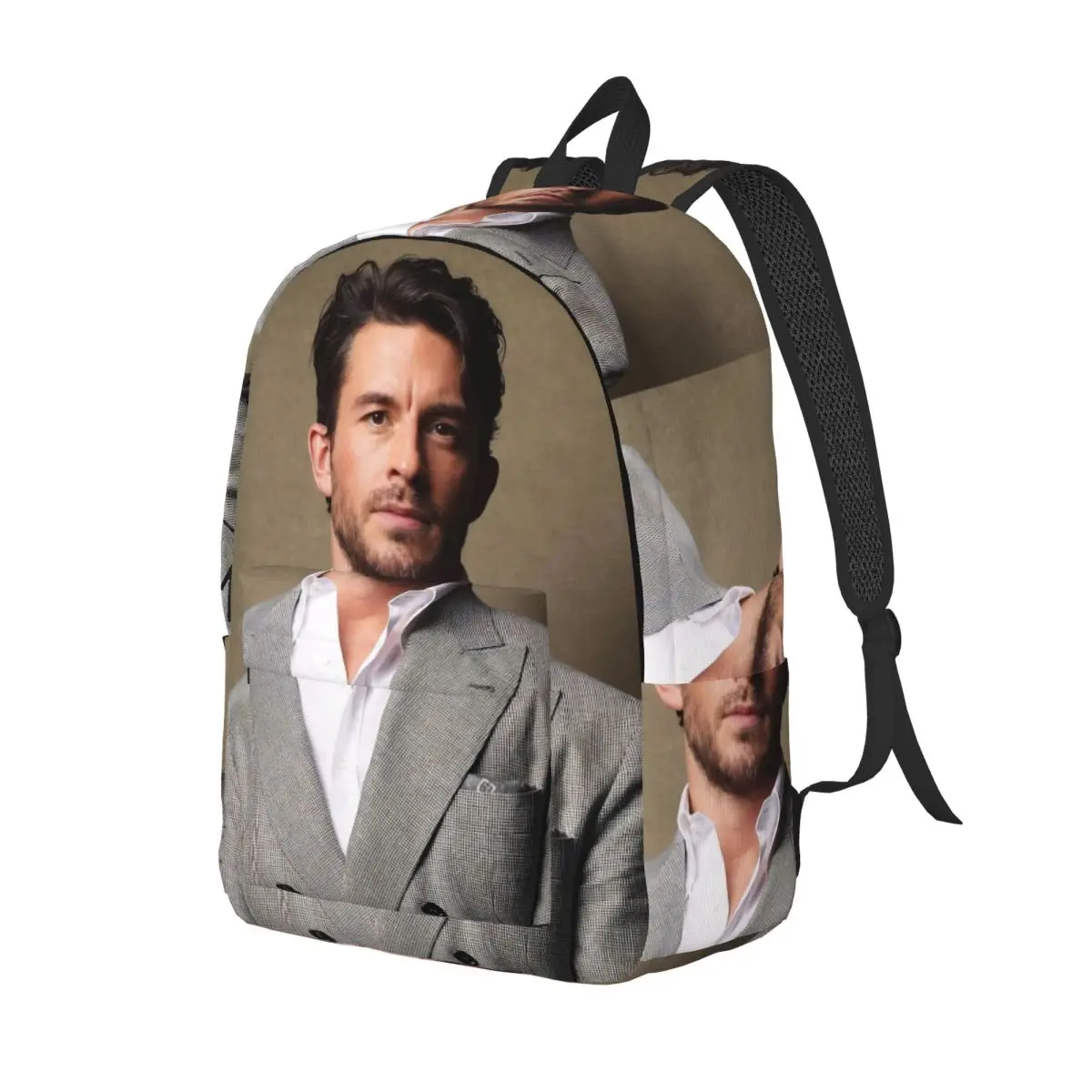 Jonathan Bailey Backpack Middle High College School Student Movie Actor Book Bags Teens Canvas Daypack Gift