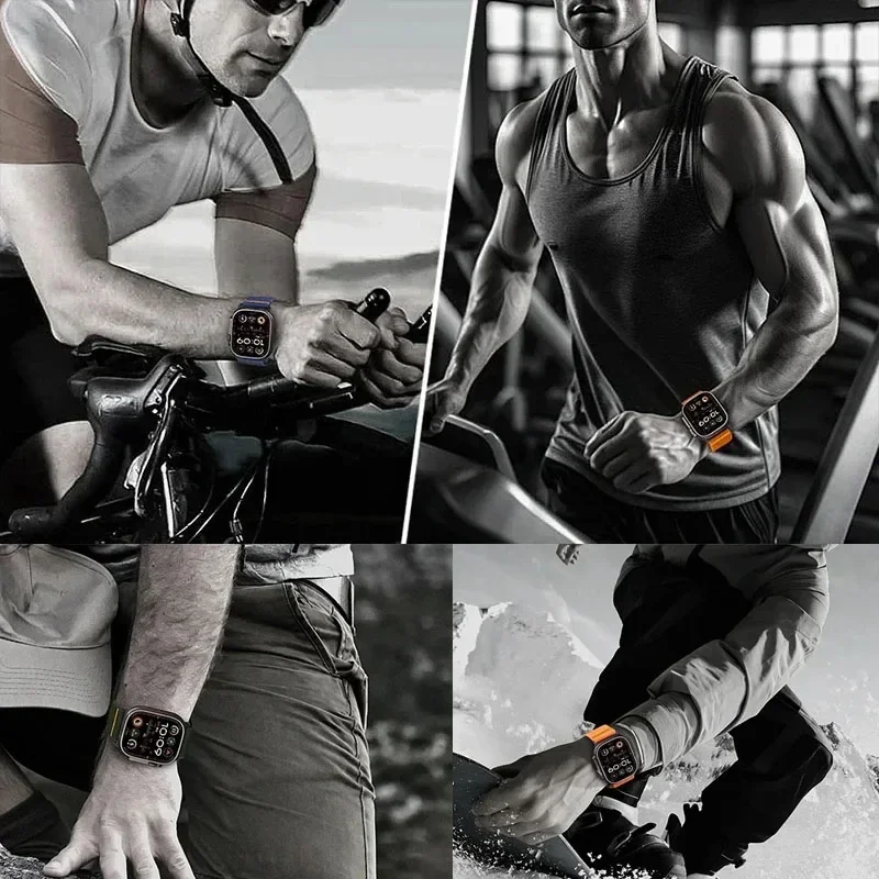 Nylon band voor Apple Watch Ultra 10 9 8 7 6 5 4 SE Parachute gevlochten elastische polsband iWatch 49 mm 46 mm 42 mm 45 mm 41 mm 44 mm 40 mm