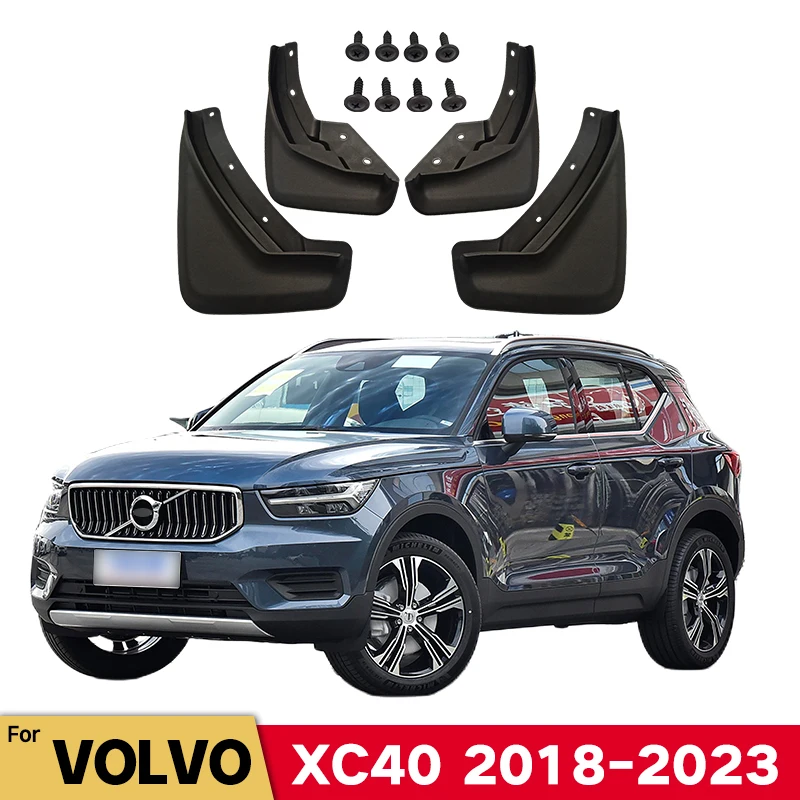 

MudFlaps For Volvo XC40 2018-2023 2020 2021 2022 Mudguards Mud Flaps Splash Guards Front Rear Wheels Fender Car Accessories 4Pcs