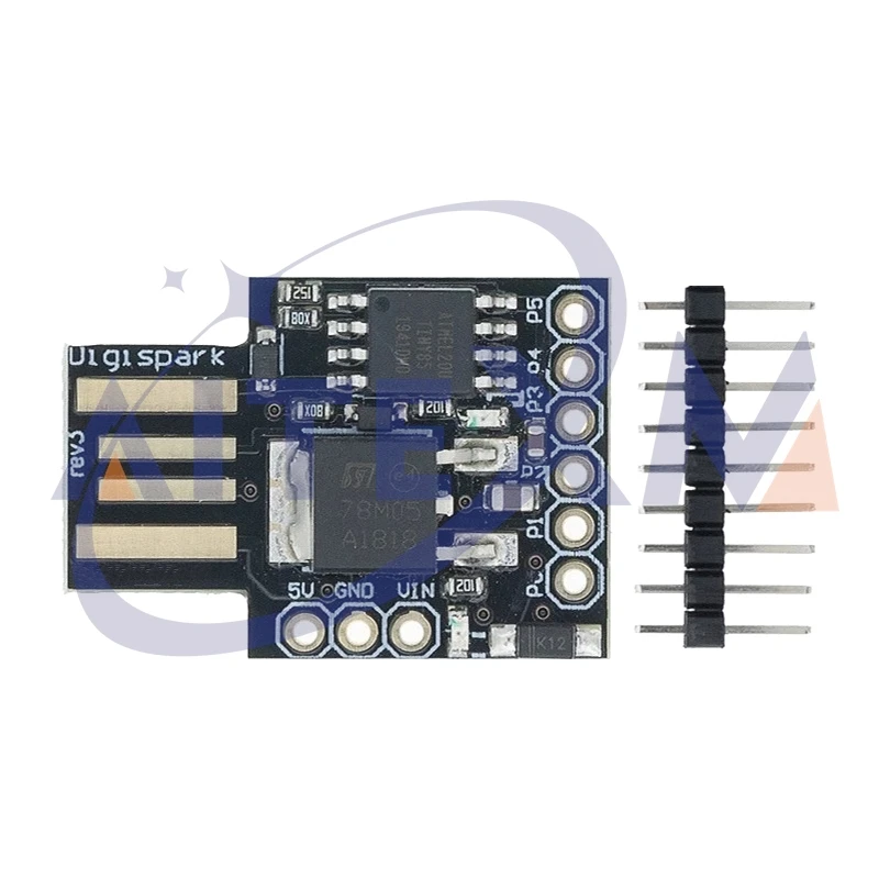 Picture 4: 2PCS TINY85/ATTINY85 Digispark Kickstarter Development Board ATTINY85 Module For Arduino IIC I2C USB Black