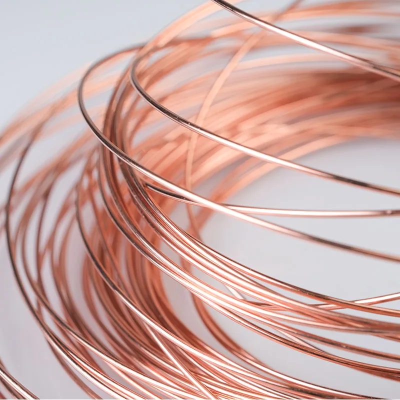 1Meter Copper Wire 0.2mm~3mm Electric Conduction Cable Wires Solid Bare Copper Wire