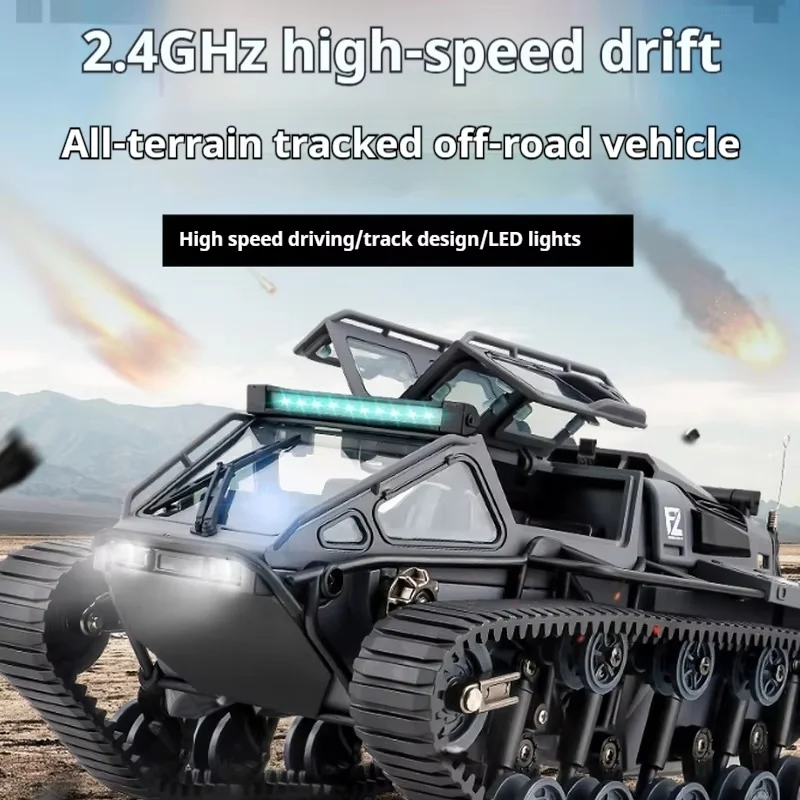 Nouveau véhicule à grande vitesse télécommandé Rc, véhicule tout-terrain d'escalade, jouet tout Terrain, réservoir sur chenilles, véhicule blindé