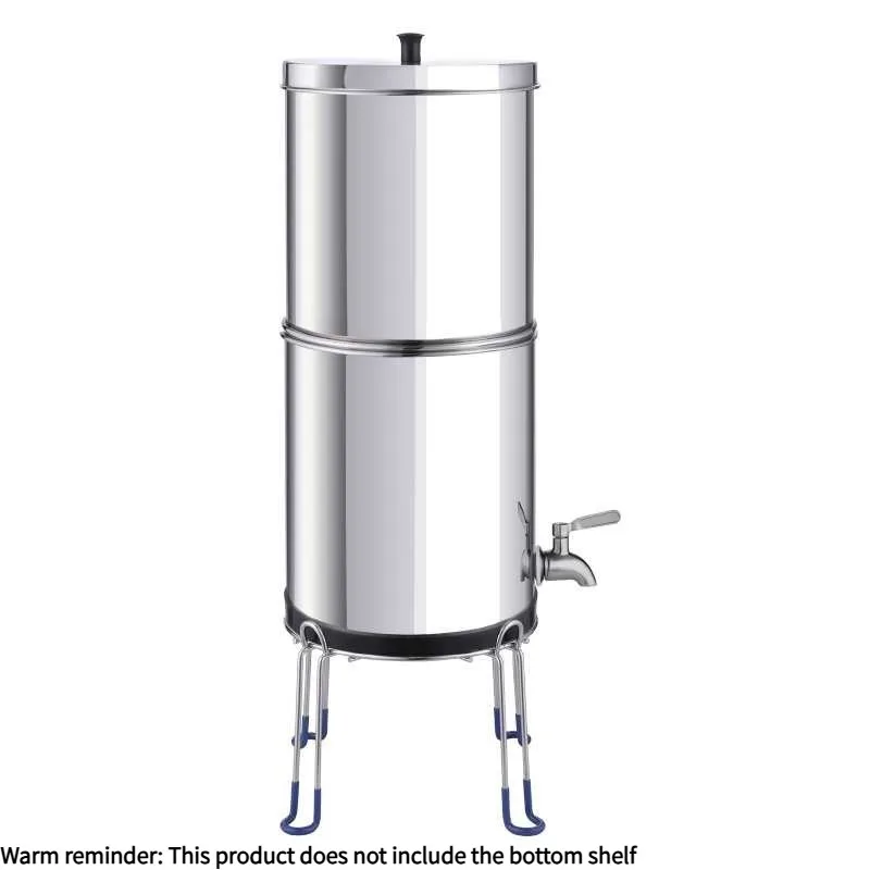 Outdoor Stainless Steel Gravity Water Purifier, Portable Gravity Water Purifier 21*48cm Suitable for Camping and Outdoor Use - view 5