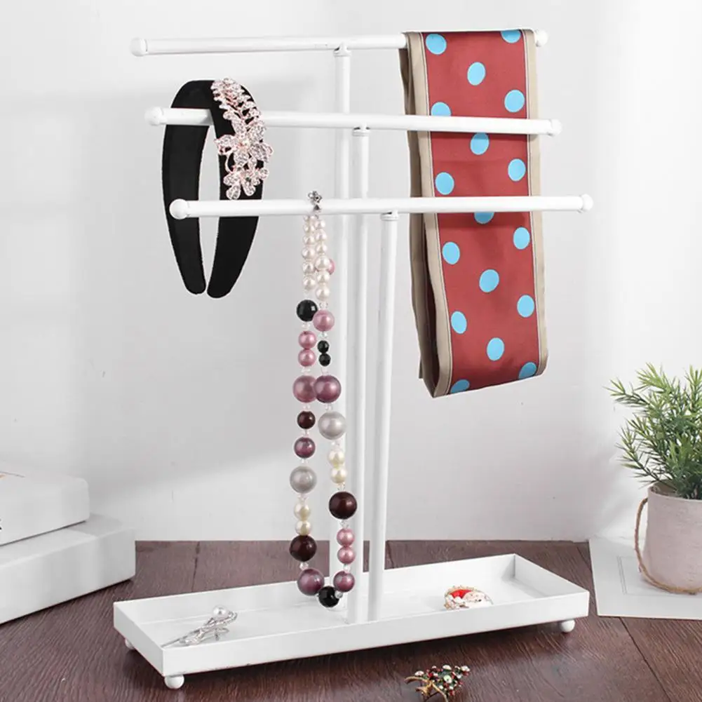 Portable  Steady Jewelry Organizer Necklace Display Rack Lightweight Earring Display Stand Multi-Tier   Jewelry Accessory