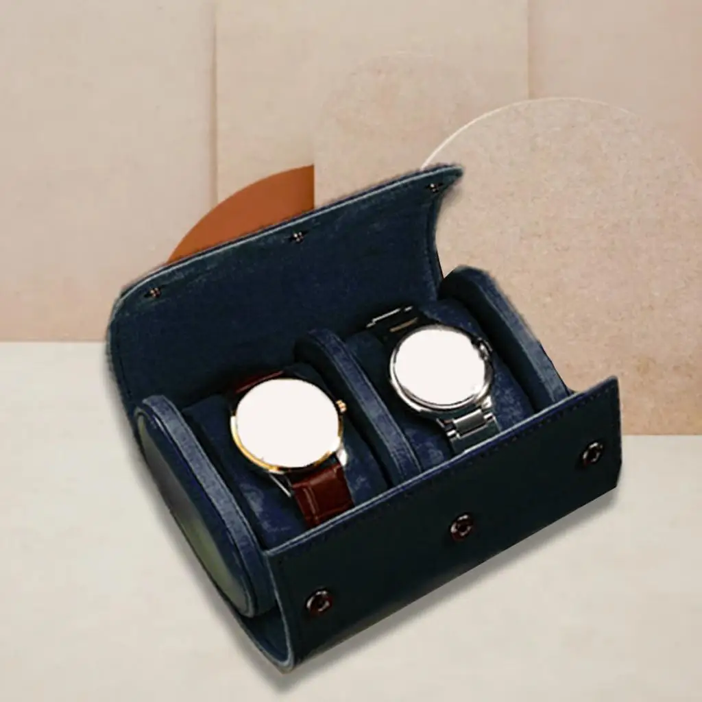 PU Watch Roll Travel Case Storage Organizer for Necklaces Mother’s Day