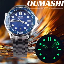 Watch man New Blue White Ceramic Bezel Men Luxury Mechanical Watch NH35 Automatic Bracelet Accessories 007 sapphire Watch