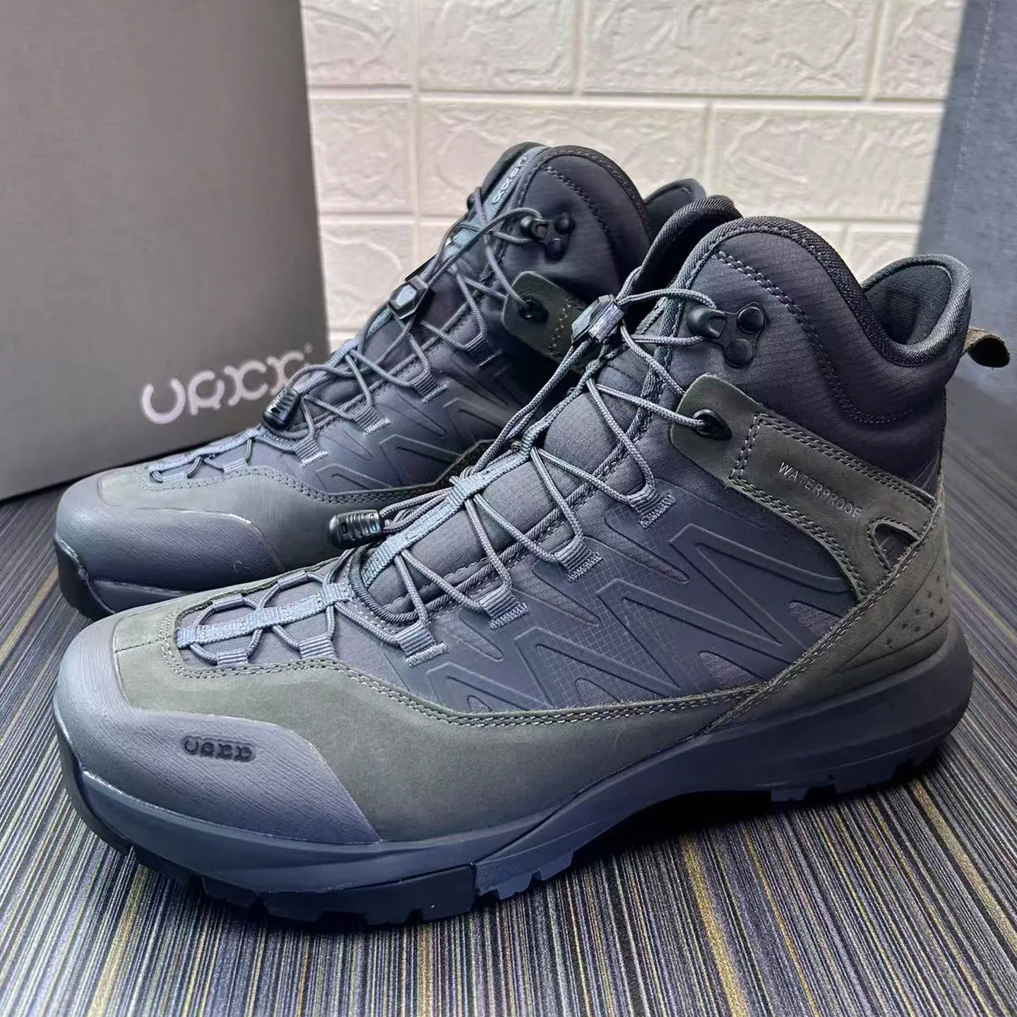 High Top Hiking Leather Shoes  - Streetwear Brand Shoes 评论和价格