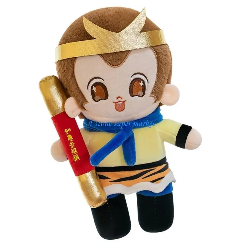 090B Mythical Monkey Plush Toy Monkey Chinese Mythical Story Character Dolls Monkey for All Age Animes Favor Plush Toy
