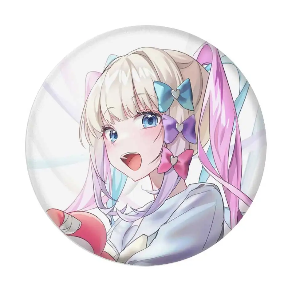 58mm Needy Girl Overdose Game Badges Button Round Creative Pin Gothic Brooch Ita Bag Decor Accessories Fans Collect Friends Gift