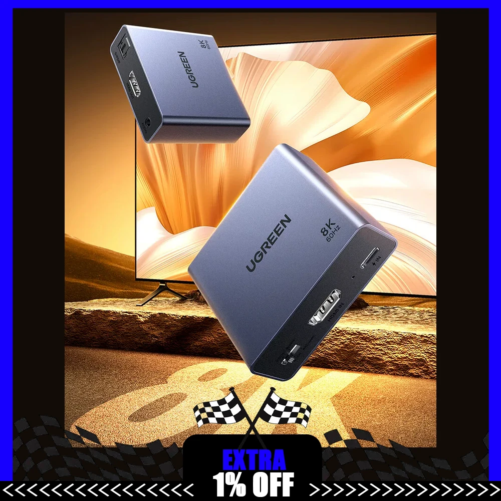 Optical Audio Hdmi Earc Extractor - UGREEN 25445 HDMI-адаптер для извлечения аудиосигнала