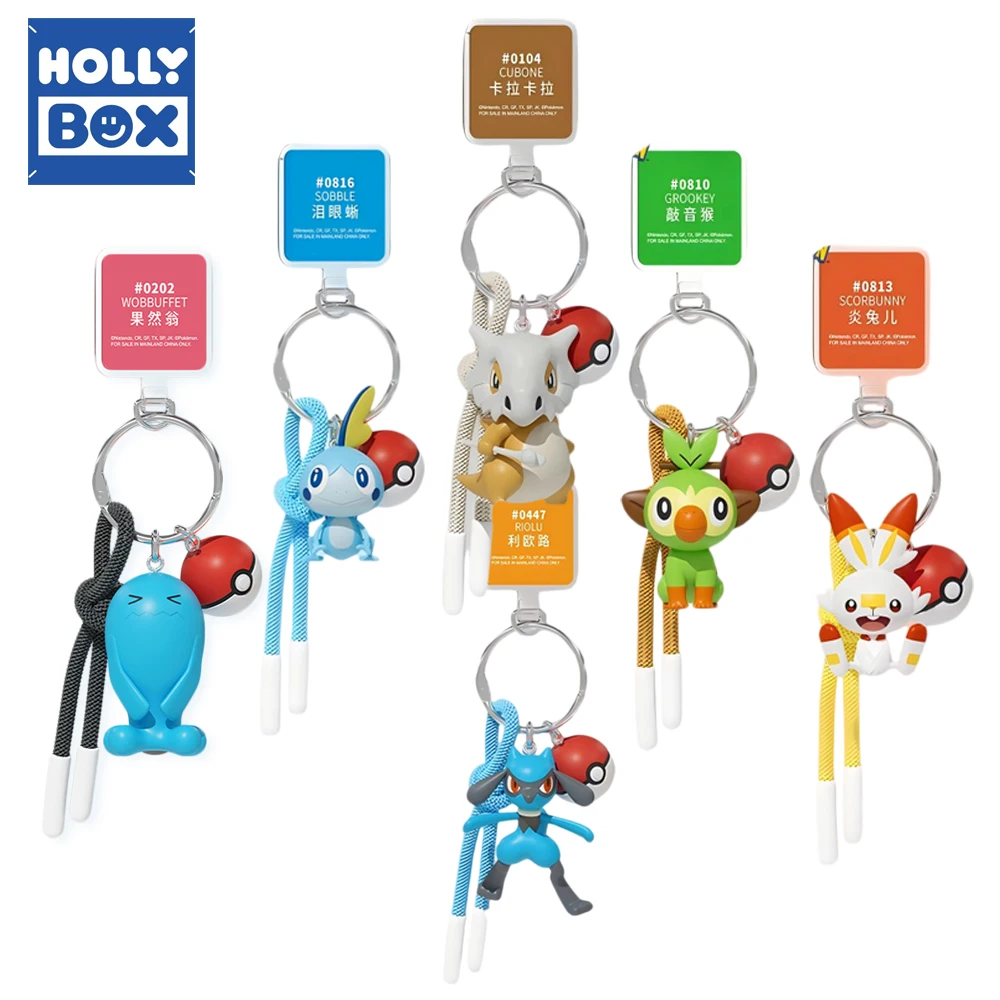 

Оригинальная коробка HOLLY BOX Pokemon Cubone Wobbuffet, милые 3D товары, брелок для ключей, школьные сумки, подвески, аксессуары, коллекция, подарки для детей