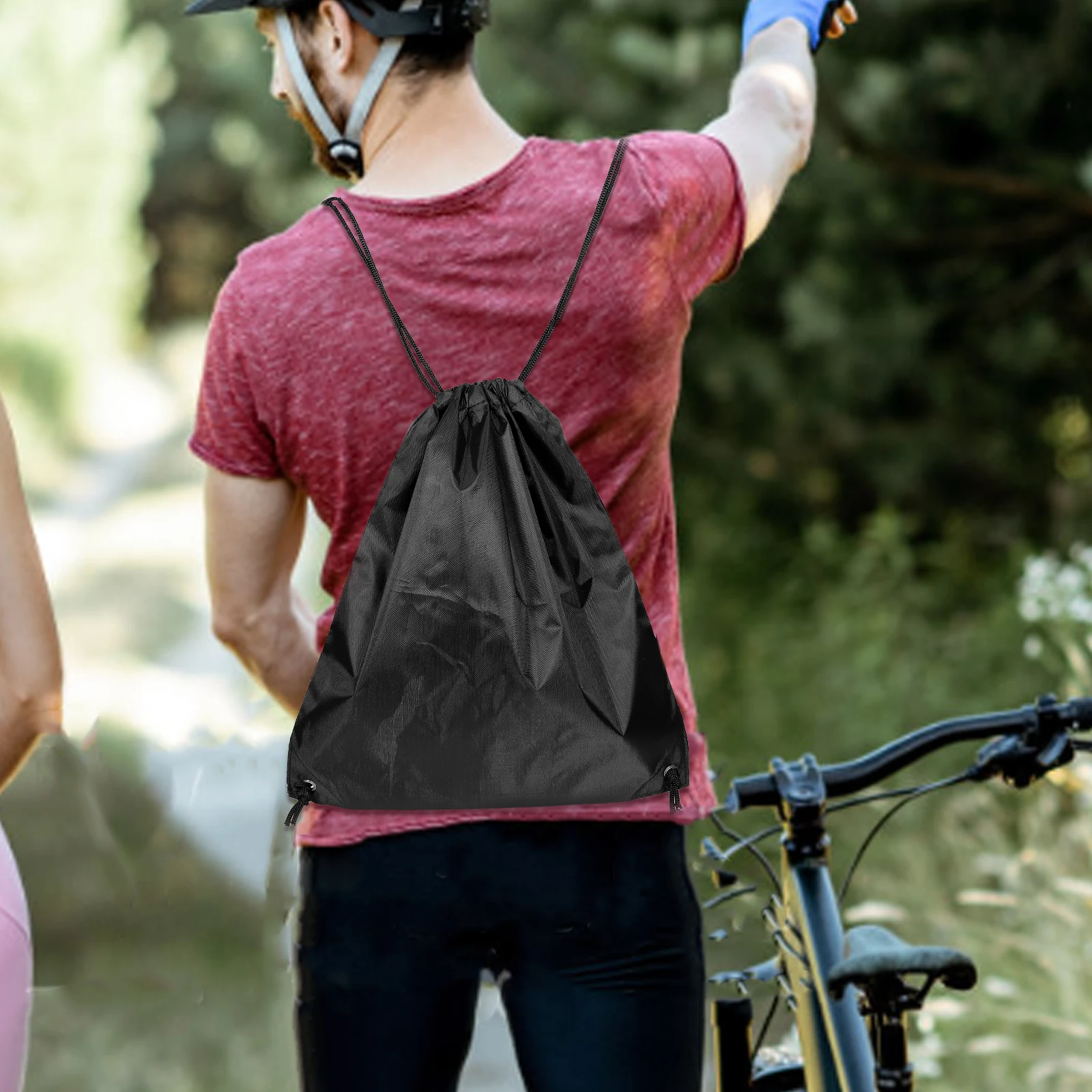 

Storage Bag Lightweight Drawstring Pouch For Cycling Motorcycle Skiing Sports Training Bicycles Travel Motorbike