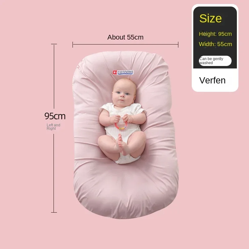 Infant Newborn Portable Baby Nest Bed Cotton Crib Toddler Brepho-bionics Nursling Carry-over Foldable Baby Bed Bedding Sets