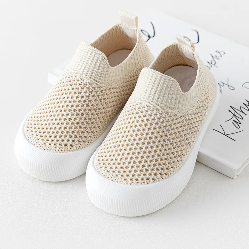 1pc Casual Low Top Slip on Woven Simple Fashion Shoes for Baby Girls, Breathable Lightweight Walking Shoes for All Seasons