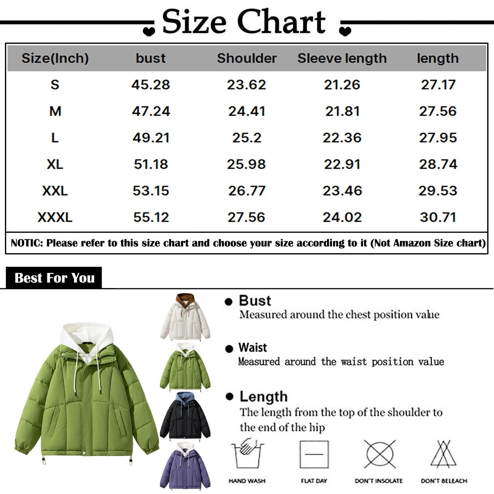 เสื้อโค้ทผ้าฝ้ายมีฮู้ดสำหรับผู้ชาย, เสื้อโค้ทผ้าฝ้ายคอปกสองชั้นให้ความอบอุ่นหนาเสื้อกันหนาวมีกระเป๋าเสื้อคลุม2023