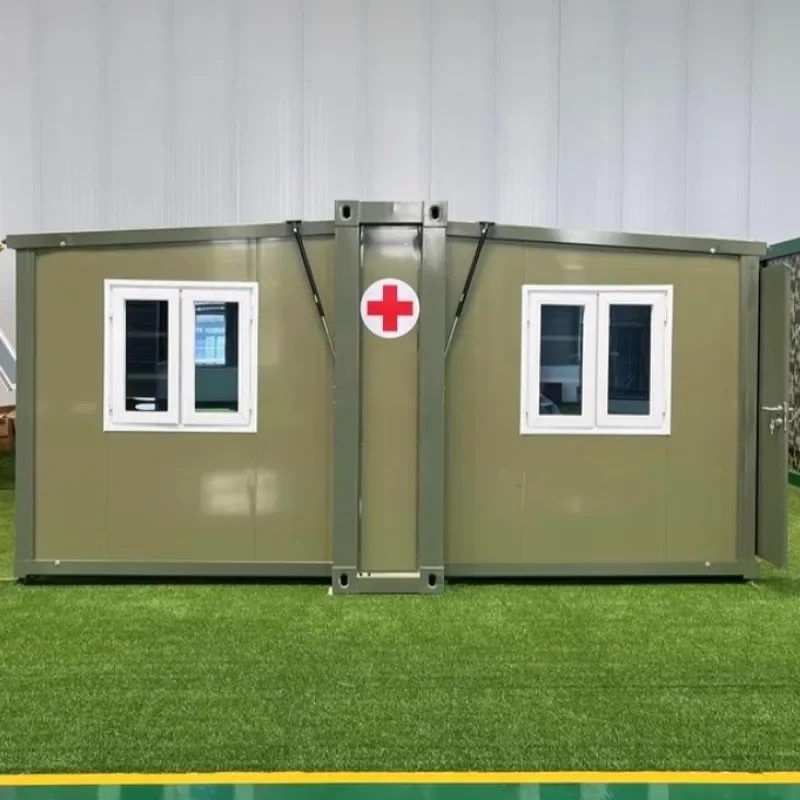 

Camouflage Modular Container House: High Quality Tiny Modern Prefab, Expandable Waterproof – Foldable for Privacy Hot