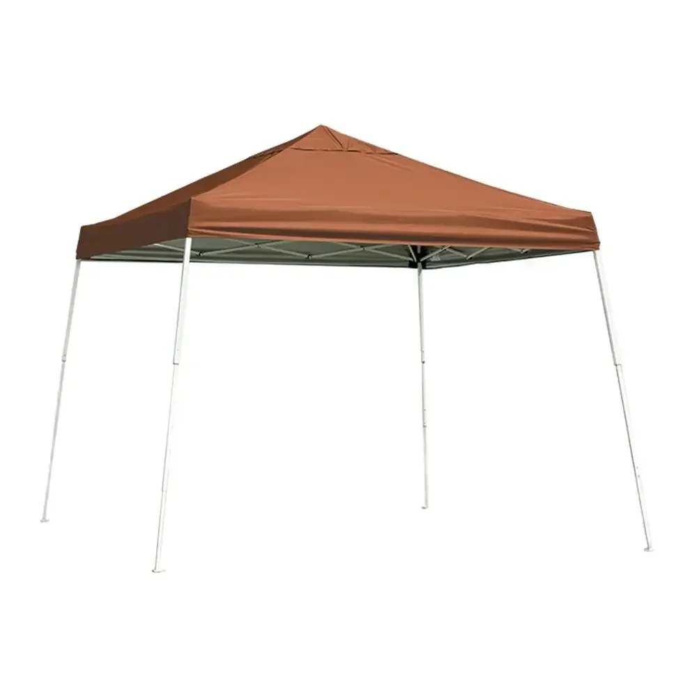 12x12 ft. Pop-Up Canopy Terracotta Sturdy Steel Construction Adjustable Waterproof Cover Easy Set-Up Ideal Events Sports Camping