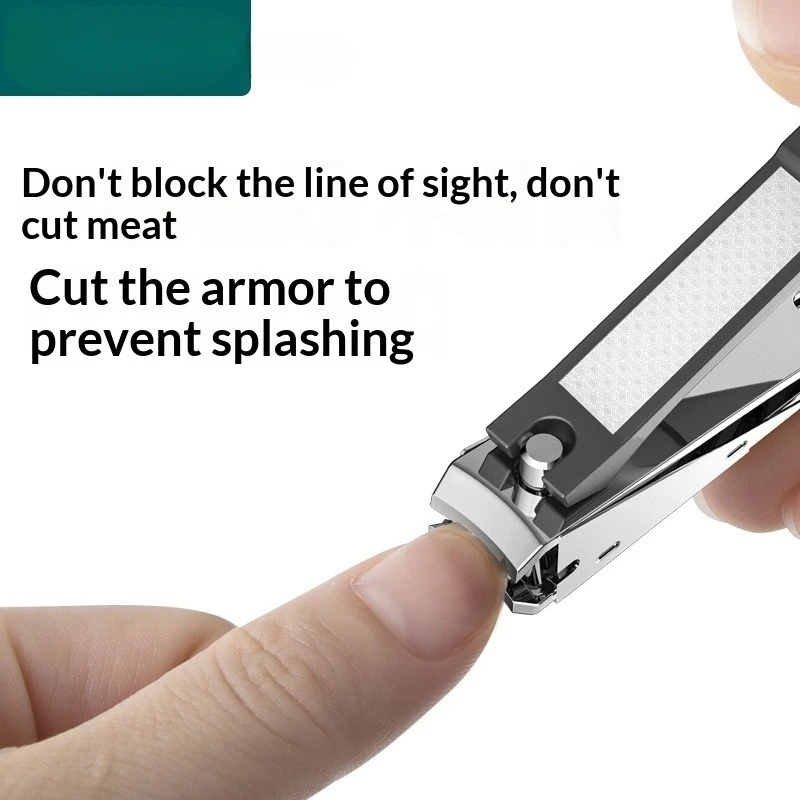 Large Scissors Anti-Splash Nail Clippers Hygienic Safe Nail Cutting Tool for Home And Travel Use