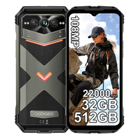 DOOGEE V MAX PRO robust Smartphone 5G screen 6.58Hz 32 + 512go-large battery 22000mAh Android 14-camera 108MP NFC