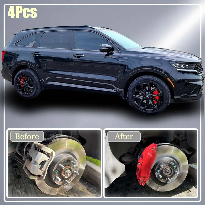 Aluminum Caliper Covers for Kia Sorento Carnival EV6 EV9 K5 Sportage Stinger Telluride - Front And Rear Set of 4