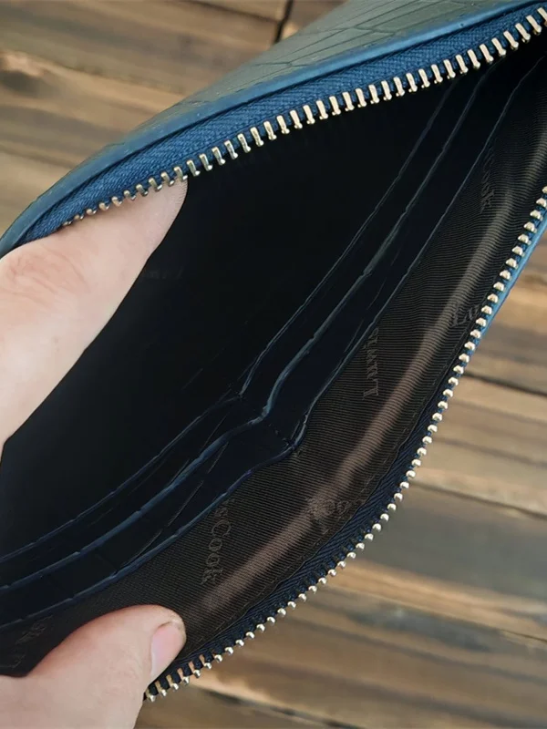 Portefeuille en cuir véritable pour hommes, enveloppe, sac à main, couche supérieure en peau de vache, sans étiquette, marque douce, Busin, enveloppe portable décontractée, singe