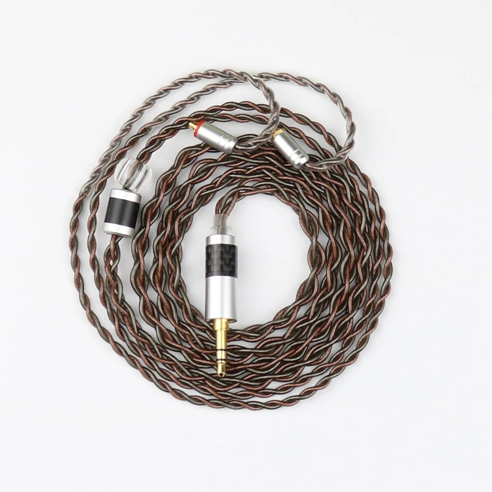 CustomMonocrystalline copper silver plated Earphone cable 2.5mm 3.5mm 4.4mm MMCX 0.78mm A2DC IE80 IM QDC TFZ  se535 se251