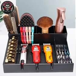 Barbershop Anti-slip Storage Case Clippers Razor Electric Trimmer Display Rack Salon Professional Hairdressing Tools Accessories
