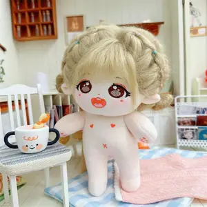 Boneka Katun 20cm Boneka Mewah Boneka Lembut Boneka Berdandan Anime Mainan Mewah Lucu Dapat Ditempatkan dalam Bentuk Aksesori Boneka Telanjang 10 boneka kolektor barbie penjualan terbaik - №