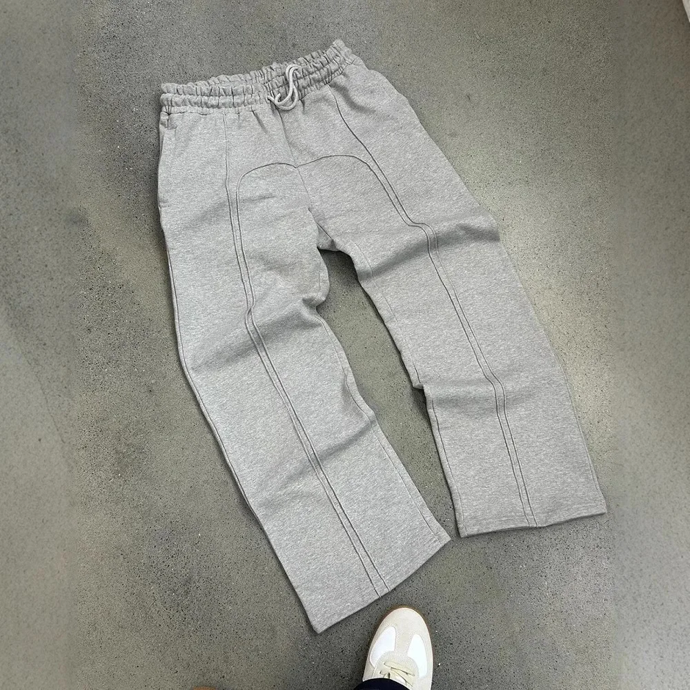

European and American 2025 new elastic rope tied fashion casual men and women street sweatpants