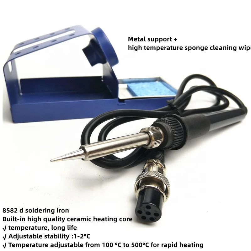 8582D 2in1 Blower Professional Hot Air Gun Soldering Iron Rework Station Dual Digital Display