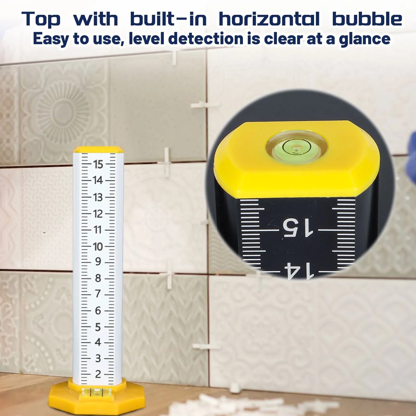 Equal Height Horizontals Position Ruler High-Definition Scale Ruler Lay Floor Tiles Gradienter Professional Floor Align Tool