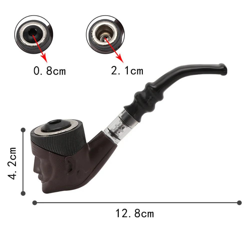 New Tobacco Pipe Resin Bent Pipe Cigarette Filter Handheld Cigar Tobacco Pipe Smoker Tool Mini Curved Smoke Beginner Smoking