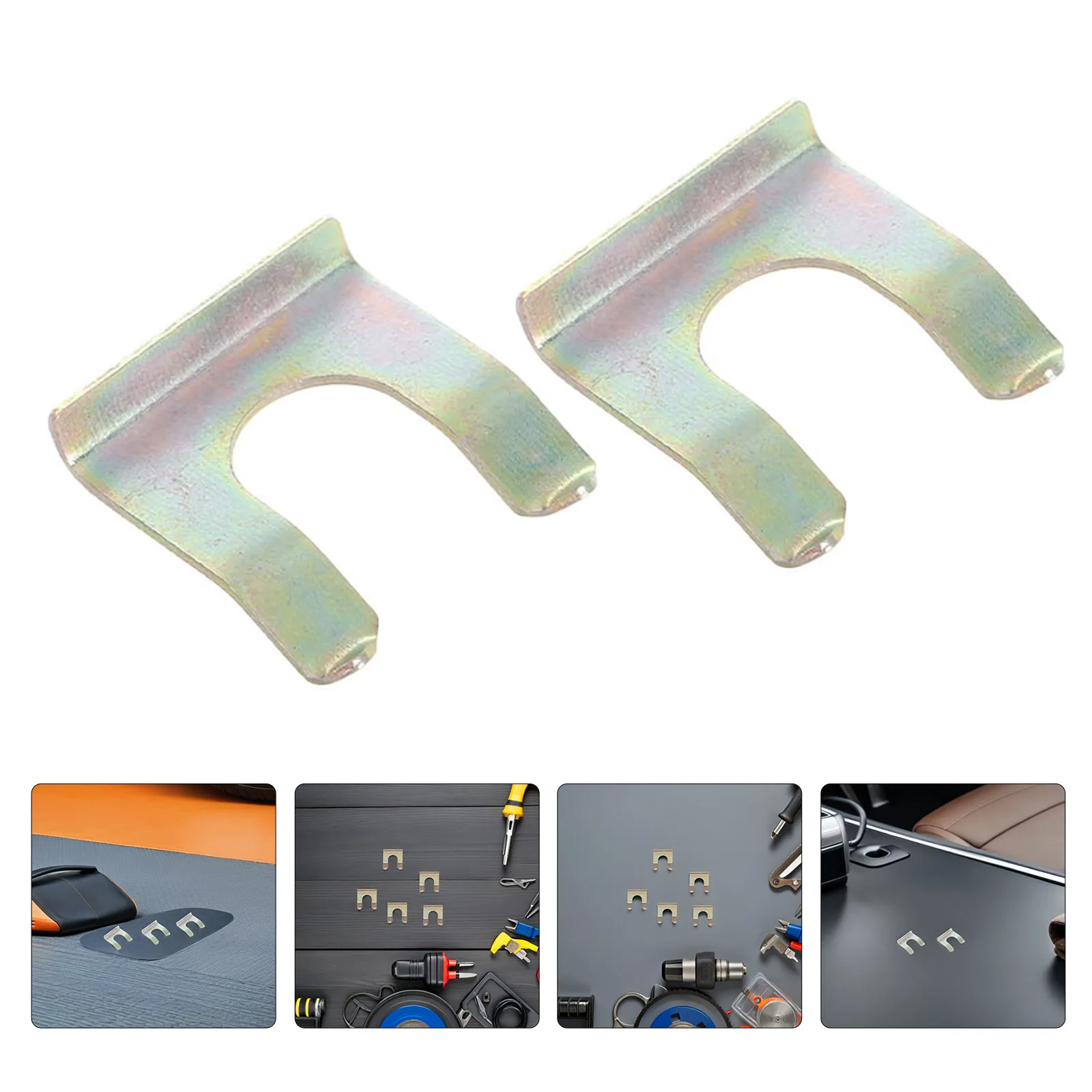 40Pcs Car Truck Brake Hose Bracket Retaining Clips U Shaped Metal Brake Line Holder Replacement Clamp Automotive