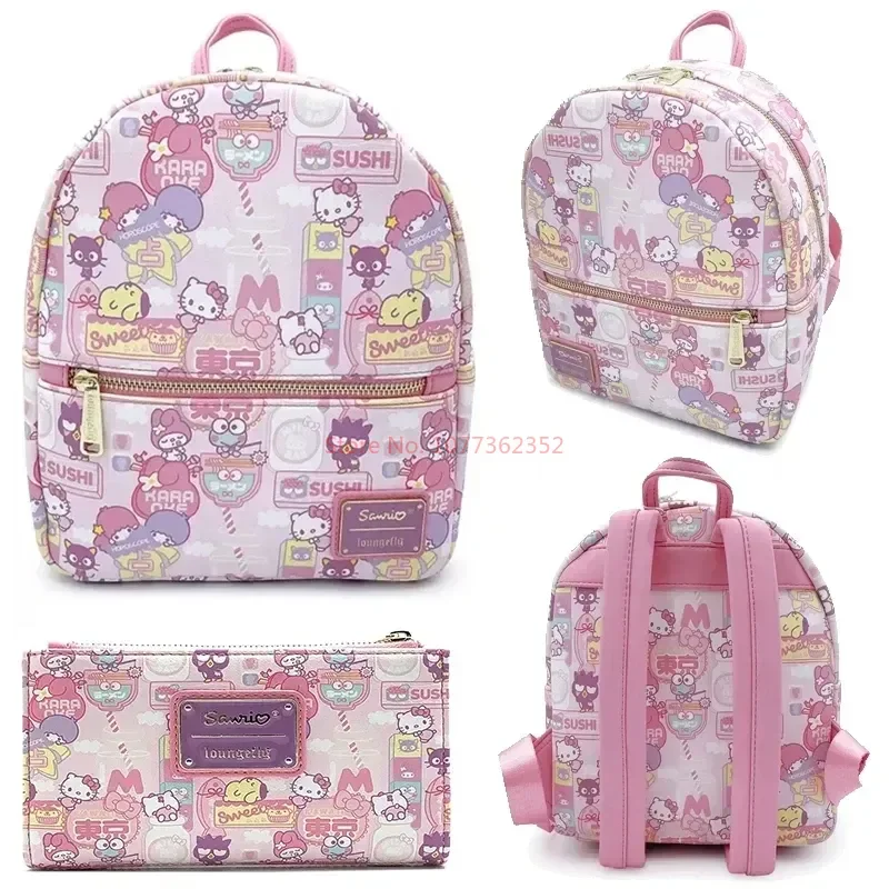 Gorący Sanrio Loungefly pod wspólną marką plecak z Pu ekskluzywny Mini plecak Eeyore torebka figurka Loungefly plecak torba dziecięca prezent