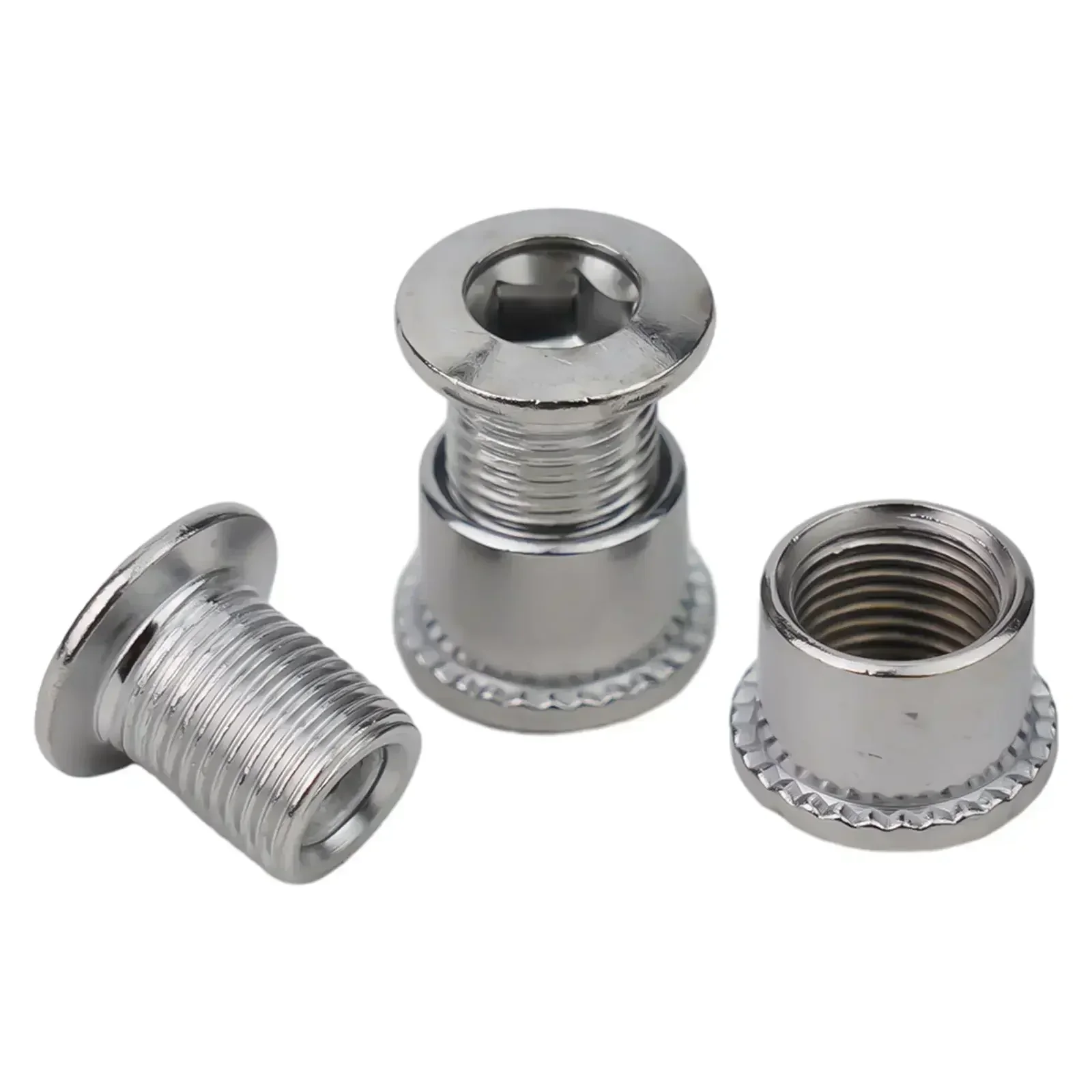 Cycling Tool Chainring Screws Stainless Steel Longer Service Silver Single/Double/Triple Bolts High Quality Practical