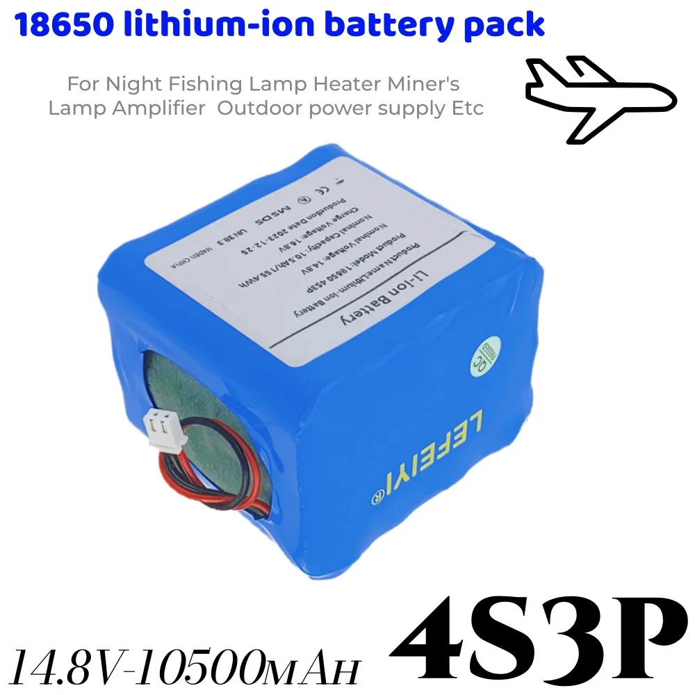 

Литиевая аккумуляторная батарея 14.8В 10500мАч 18650 (4S3P) со встроенной BMS для уличных солнечных павильонов, сбалансированный источник питания