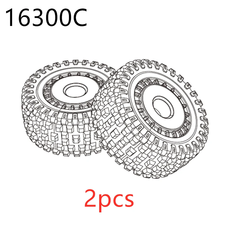 MJX Hyper Go H16H 16208 16209 16210 Modifiziertes Zubehör Differential Stoßdämpfer Reifen Stoßstange Getriebe 1/16 RC Auto Ersatzteile