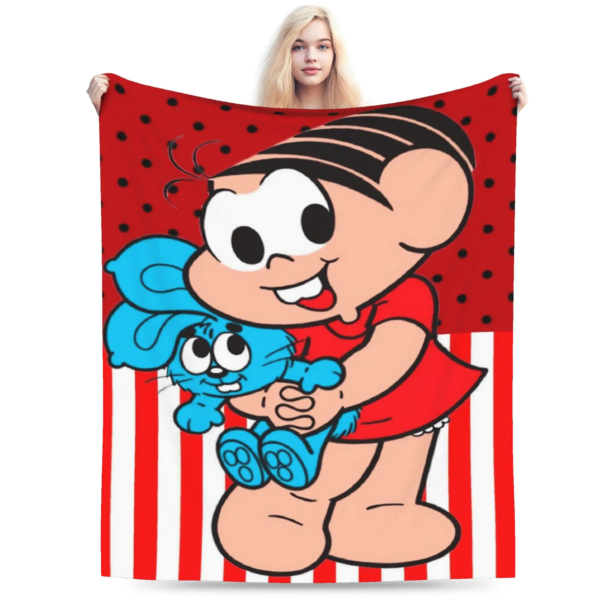 Turma da Monicas Blanket Velvet  Cozy Super Soft Throw Blanket for Home Bedspreads