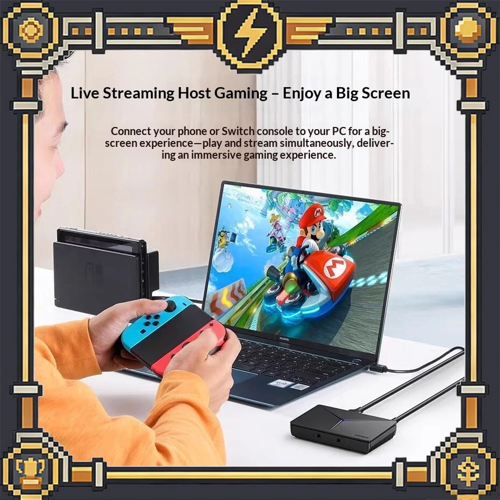 UGREEN CM410 HDMI Video Capture Card 4K HD USB for DSLR Camera Mirrorless Live Streaming PC