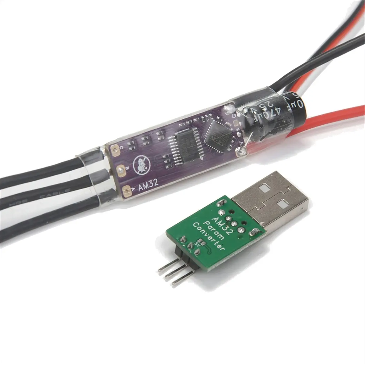 DTC5 AM32 40A ESC 32-Bit Electronic Speed Controller Signal Cable Support PWM/DSHOT for RC Car Crawler Dron Brushless Motor