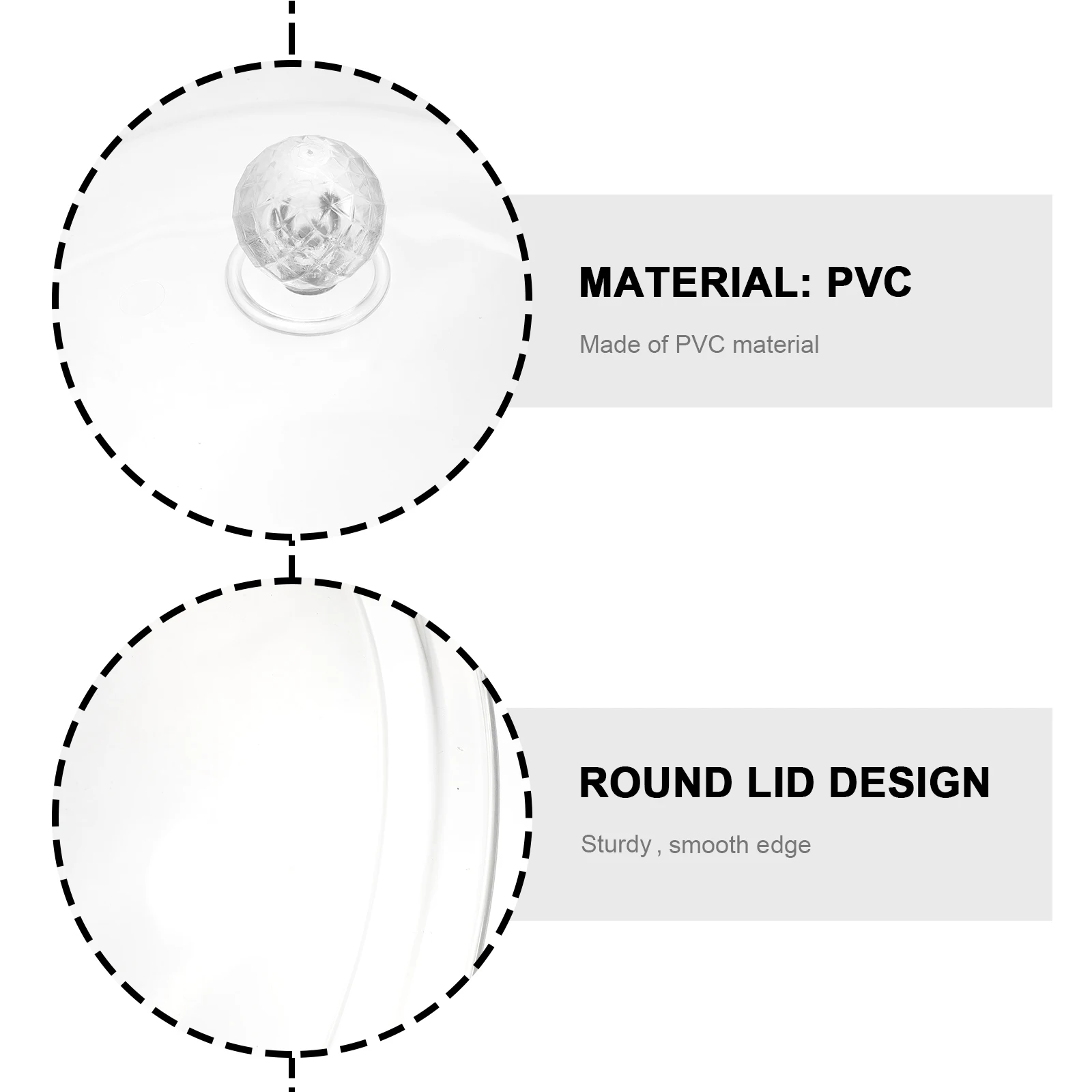 

Food Cover Covers Kitchen Dessert Round Lid Insulation Pvc Material Transparent Tent