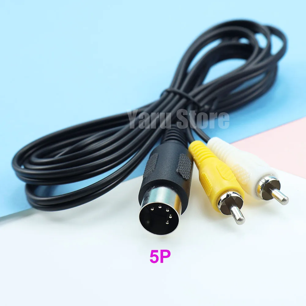 1-3PCS  Suitable For Sega 1st Generation SEGA Genesis/MD1AV Cable Sega 1st Generation Two Row AV Cable 1.8M