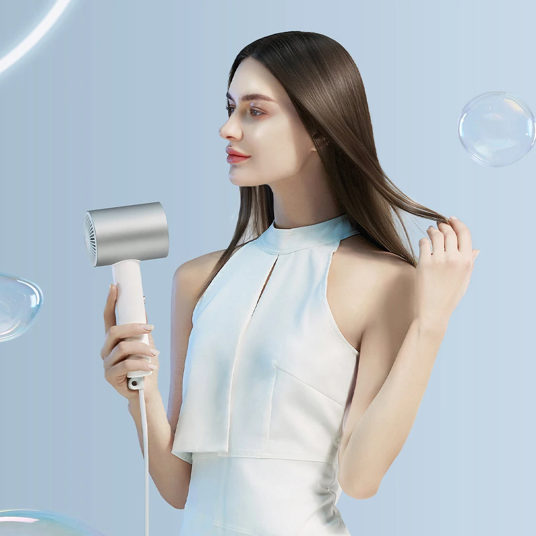 Xiaomi mijia h500 secador de cabelo íon água 1800w professinal cuidados com o cabelo secador secagem rápida inteligente controle temperatura