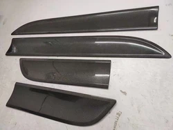 Car Stickers Exterior Door Trim Side Protector for Porsche Macan Carbon Fiber Decorative Cover Accessories