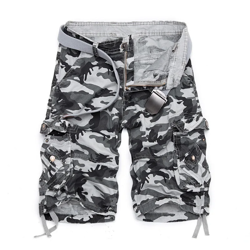 New Tooling Shorts Men's 5-point Medium Pants Multi-pocket Korean Version Fashionable Large-size Camouflage Pants Men's
