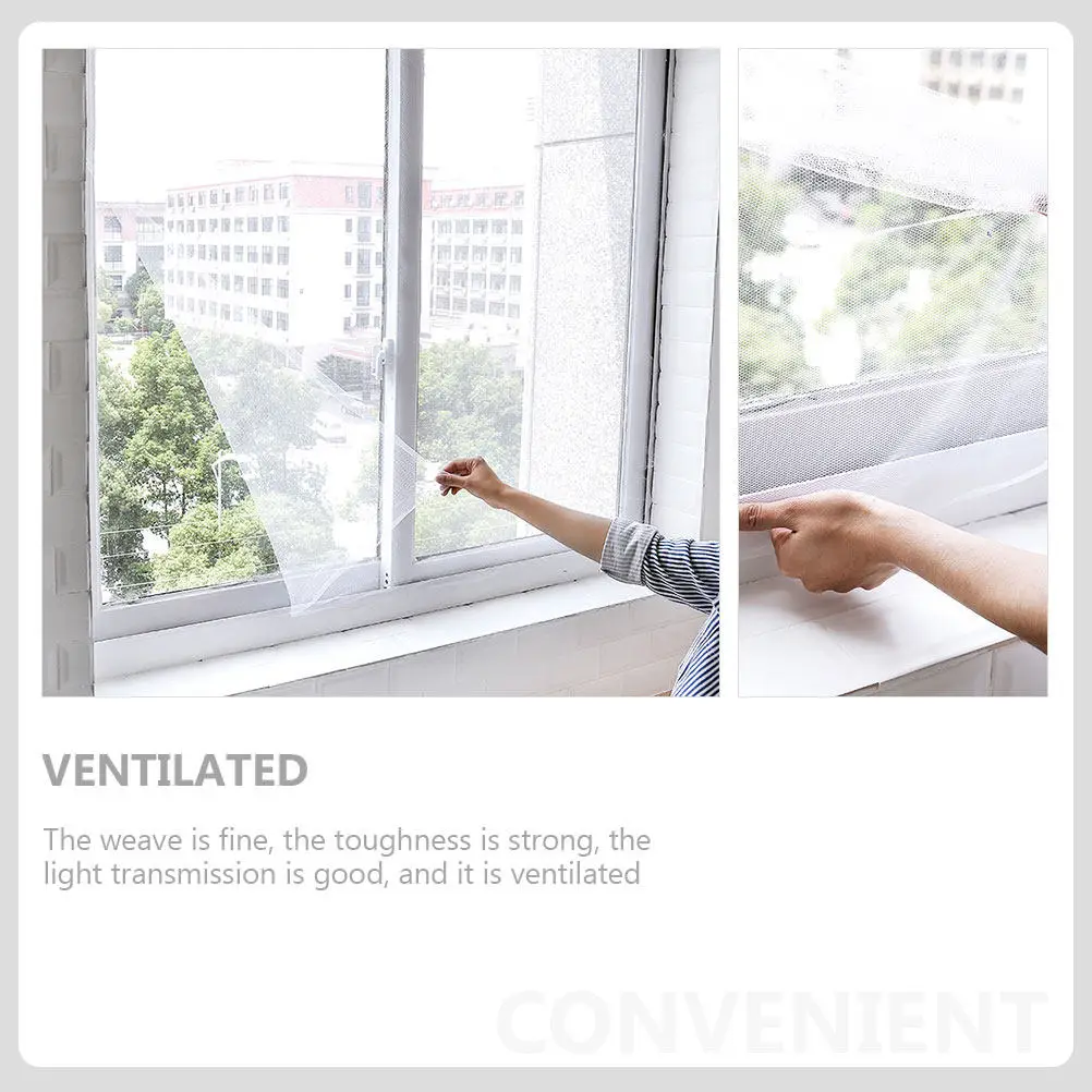 2Sets Portable Window Netting Safe Gentle Excellent Durability Practicality Easy to Use and Disassemble Window Netting Patch
